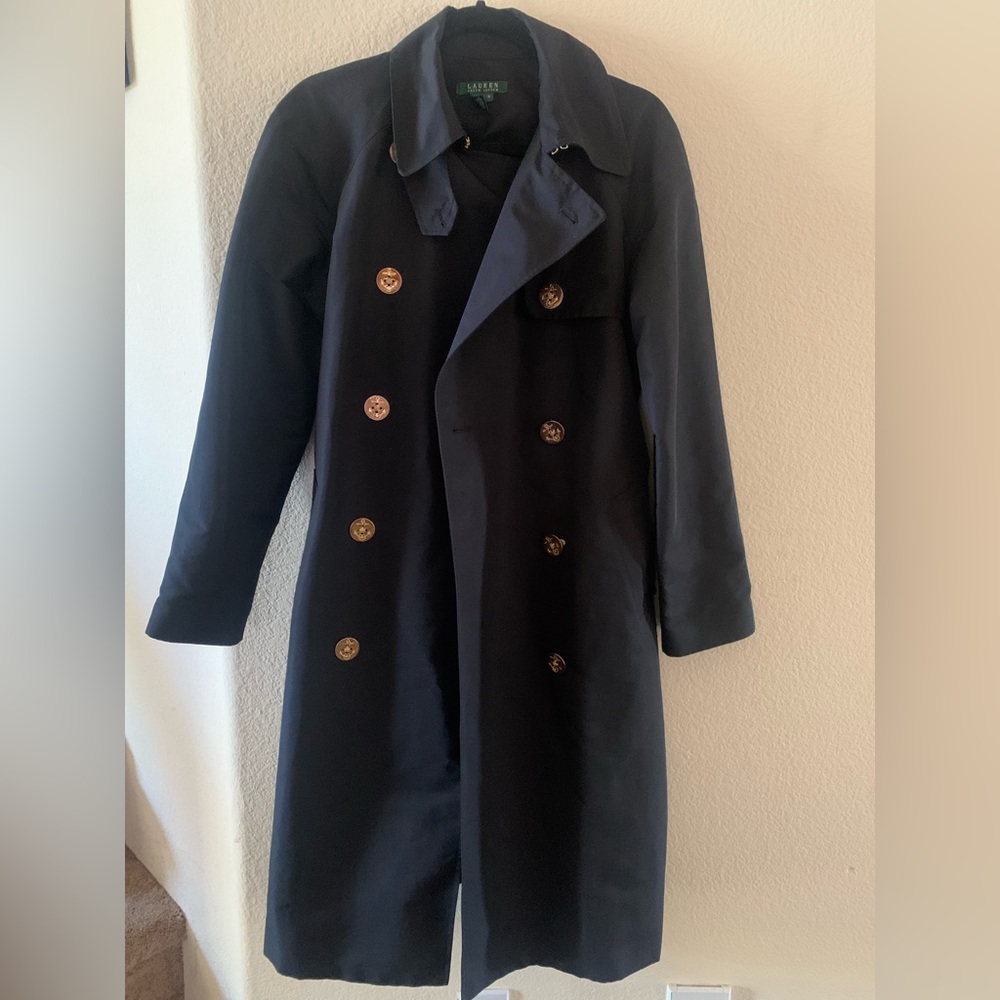 Lauren Ralph Lauren Long Line Women's trench coat sz Medium